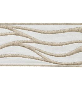 Rio Jacquard Braid 70mm Trimming by Houles Sable Rio Jacquard Braid 70mm Trimming by Houles Sable