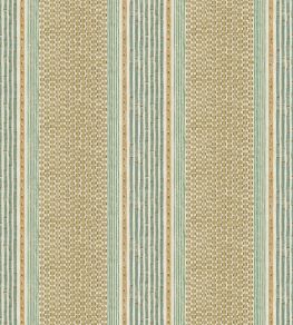 Rita Stripe Wallpaper by Josephine Munsey Quince and Petrol