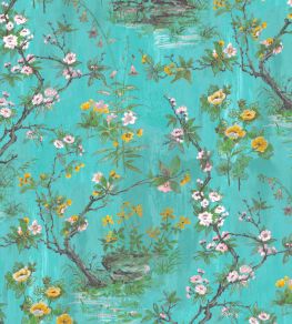 Rivington Wallpaper by Woodchip & Magnolia Teal