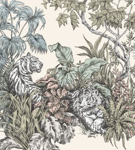 Roar Mural by Ohpopsi Blush Roar Mural by Ohpopsi Blush