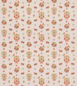 Roar Stitch Fabric by GP & J Baker Green Roar Stitch Fabric by GP & J Baker Green