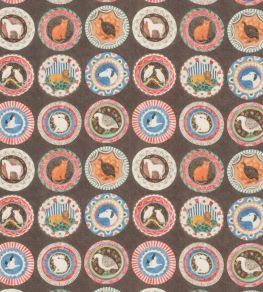Robina's Dinner Party Fabric by GP & J Baker Cocoa