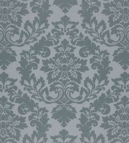 Rococo Damask Fabric by James Hare Polar