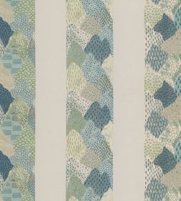 Rolling Hills Fabric by Travers Pale Blue