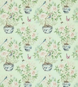 Romeys Garden Fabric by Zoffany Sea Green
