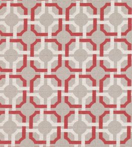 Orton Fabric by Romo Red Tulip Orton Fabric by Romo Red Tulip