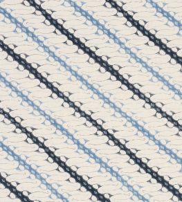 Ronnie Fabric by Schumacher Blue Ronnie Fabric by Schumacher Blue
