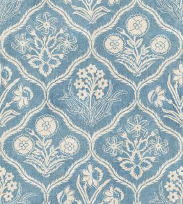 Rosa Wallpaper by Sandberg Blue Rosa Wallpaper by Sandberg Blue
