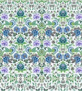 Rose De Damas Mural by Designers Guild Cobalt