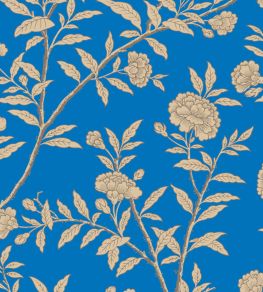Roseberry Wallpaper by Cole & Son Cobalt Roseberry Wallpaper by Cole & Son Cobalt