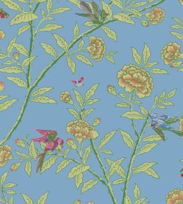 Roseberry With Birds Wallpaper by Cole & Son Hyacinth Blue Roseberry With Birds Wallpaper by Cole & Son Hyacinth Blue