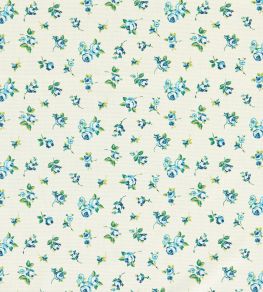 Rosebud Fabric by Clarke & Clarke Cobalt