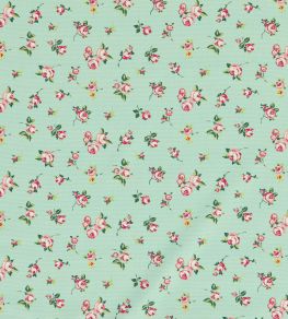 Rosebud Fabric by Clarke & Clarke Mineral Rosebud Fabric by Clarke & Clarke Mineral