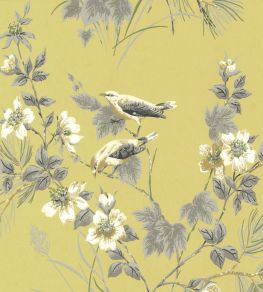 Rosemore Wallpaper by 1838 Wallcoverings Yellow
