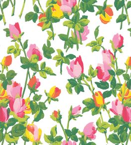 Roseraie Wallpaper by Jannelli&Volpi Pink/Green Roseraie Wallpaper by Jannelli&Volpi Pink/Green