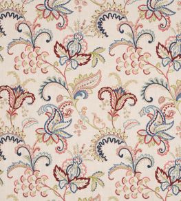 Roseto Fabric by Colefax and Fowler Red/Navy