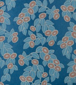 Rosetta Wallpaper by 1838 Wallcoverings Midnight Rosetta Wallpaper by 1838 Wallcoverings Midnight
