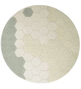 Round Honeycomb Rug by Lorena Canals Blue Sage Round Honeycomb Rug by Lorena Canals Blue Sage