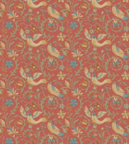 Royal Court Wallpaper by GP & J Baker Red