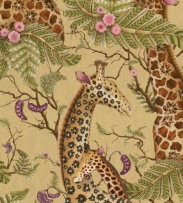 Royal Giraffe Metallic Wallpaper by Cole & Son Gilded Royal Giraffe Metallic Wallpaper by Cole & Son Gilded