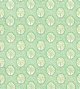 Royal Maze Fabric by GP & J Baker Royal Green Royal Maze Fabric by GP & J Baker Royal Green