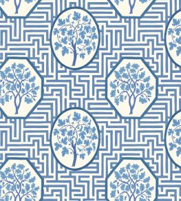 Royal Maze Wallpaper by GP & J Baker Royal Blue Royal Maze Wallpaper by GP & J Baker Royal Blue