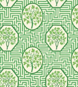 Royal Maze Wallpaper by GP & J Baker Royal Green