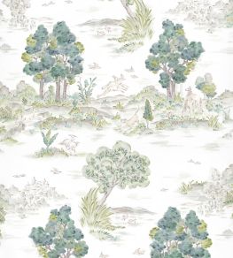 Royal Oak Wallpaper by Coordonne Mint Royal Oak Wallpaper by Coordonne Mint