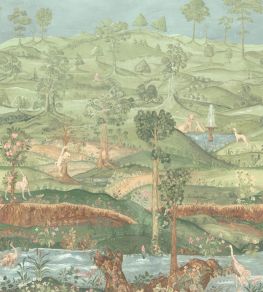 Royal Park Panel Mural by GP & J Baker Royal Green