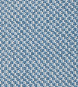 Ruffle Fabric by Fermoie Blue Ruffle Fabric by Fermoie Blue