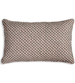 Ruffle Cushion by Fermoie Green and Pink Ruffle Cushion by Fermoie Green and Pink