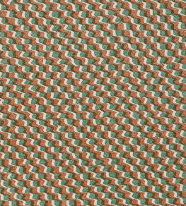 Ruffle Fabric by Fermoie Green/Brown