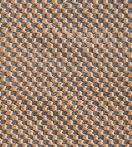 Ruffle Fabric by Fermoie Orange/Blue
