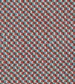 Ruffle Fabric by Fermoie Red/Blue