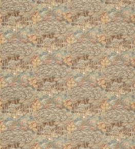 Ruskin Cotton Fabric by GP & J Baker Teal Ruskin Cotton Fabric by GP & J Baker Teal