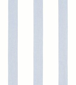 Sabine Stripe Fabric by Thibaut Oxford Blue