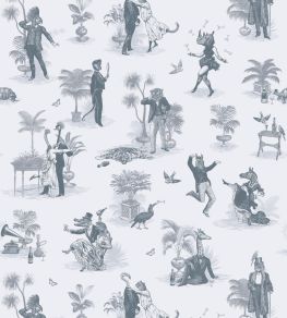Safari Soiree Wallpaper by Divine Savages Slate Safari Soiree Wallpaper by Divine Savages Slate