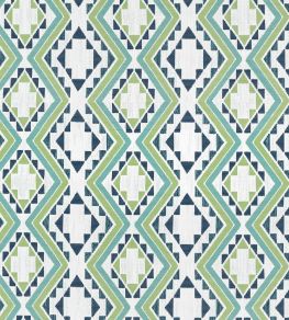 Sagamore Fabric by Thibaut Pear and Navy