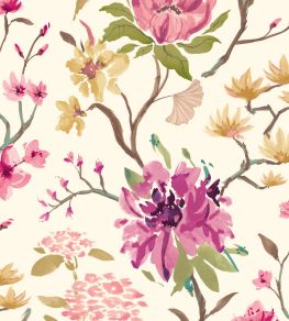 Saku Wallpaper by Ohpopsi Vintage Plum