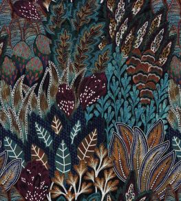 Salonga Fabric by Casamance Noir De Lune/Marine