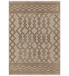 Salta Links Rug by Asiatic Brown Salta Links Rug by Asiatic Brown