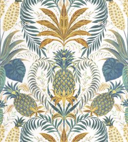 Samba Wallpaper by Casadeco Vert Canopee Samba Wallpaper by Casadeco Vert Canopee