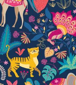 Samba Safari Wallpaper by Ohpopsi Ink & Cerise Samba Safari Wallpaper by Ohpopsi Ink & Cerise