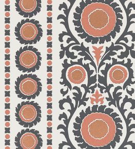 Samrina Wallpaper by Osborne & Little Charcoal/Copper Samrina Wallpaper by Osborne & Little Charcoal/Copper