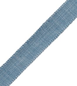 Positano Linen Border 25MM Trimming by Samuel & Sons Cornflower Positano Linen Border 25MM Trimming by Samuel & Sons Cornflower