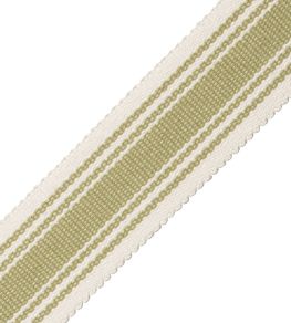 Sorrento Striped Border Trimming by Samuel & Sons Basil Sorrento Striped Border Trimming by Samuel & Sons Basil