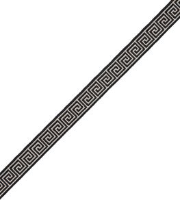 Aristotle Greek Key 16MM Trimming by Samuel & Sons Classic White / Black Aristotle Greek Key 16MM Trimming by Samuel & Sons Classic White / Black
