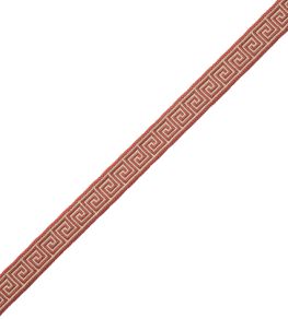 Aristotle Greek Key 16MM Trimming by Samuel & Sons Coral Aristotle Greek Key 16MM Trimming by Samuel & Sons Coral