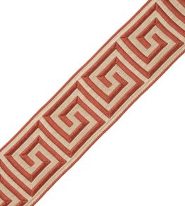 Aristotle Greek Key 35MM Trimming by Samuel & Sons Coral Aristotle Greek Key 35MM Trimming by Samuel & Sons Coral