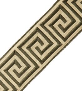 Aristotle Greek Key 70MM Trimming by Samuel & Sons Olive Aristotle Greek Key 70MM Trimming by Samuel & Sons Olive
